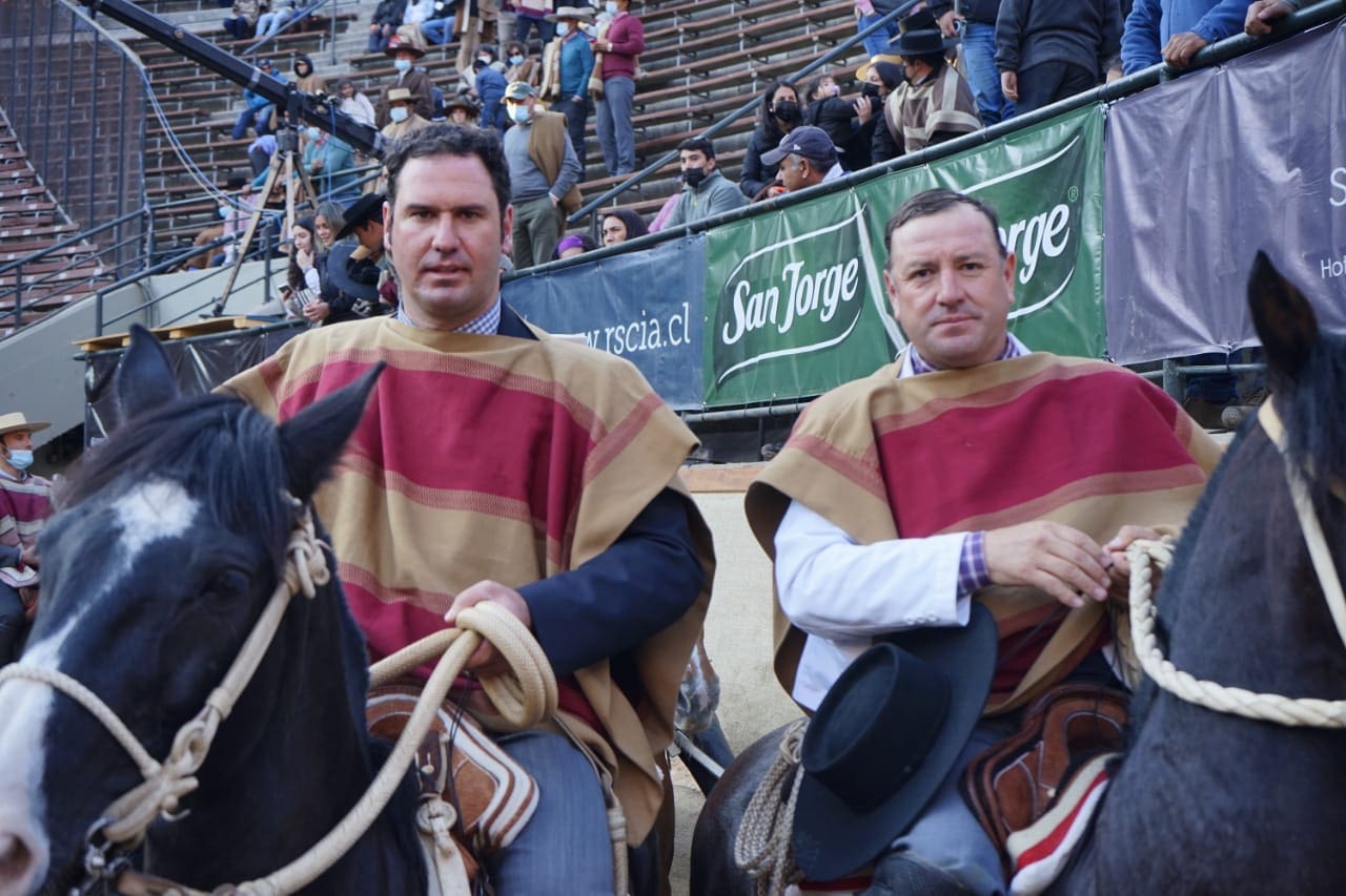 Luis Huenchul y Felipe Undurraga (Colchagua), collera ganadora de la Primera Libre B.