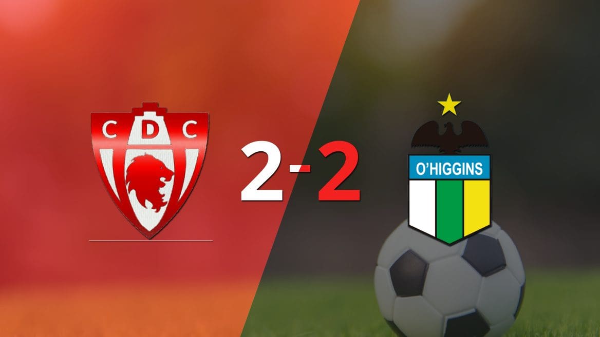 Muchos goles en el empate a 2 entre D. Copiapó y O'Higgins - El Rancagüino