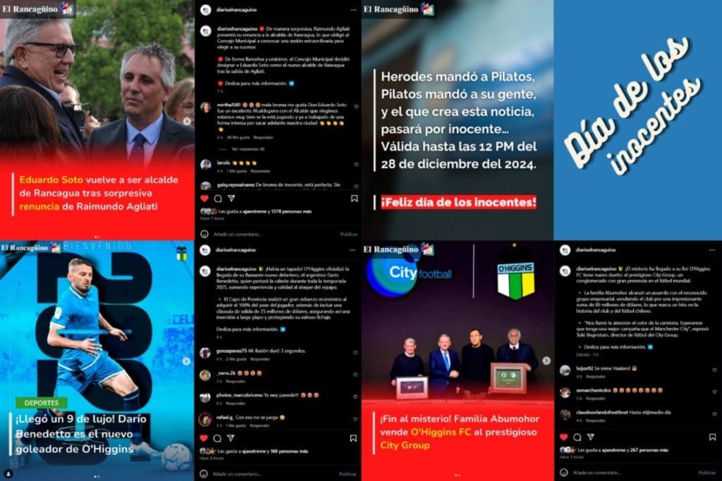 El origen de las bromas del día de los inocentes en el Instagram de El Rancagüino