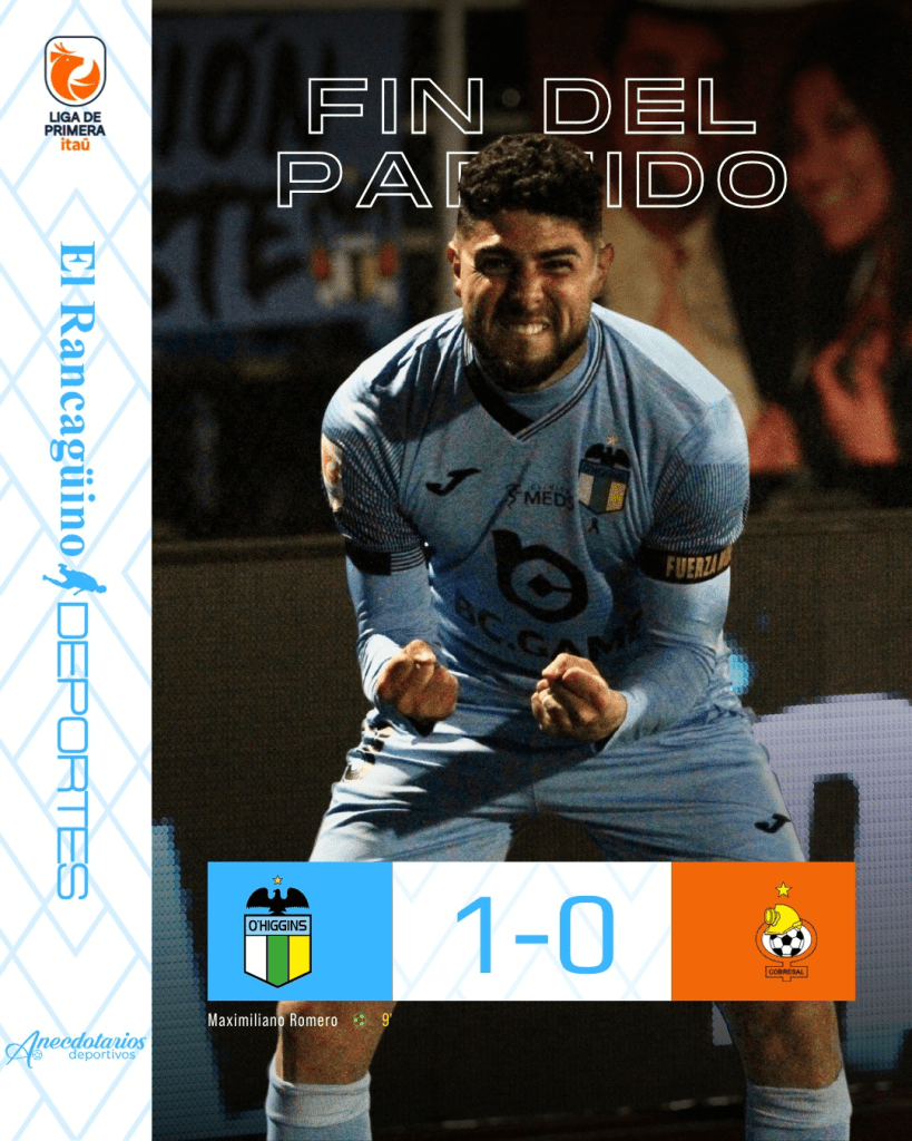 Cobresal no pudo con O'Higgins y cayó 1-0