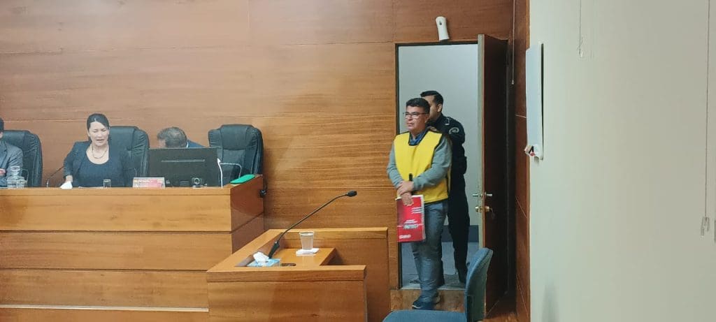 Juan Ramon Godoy ingresa como imputado al tribunal