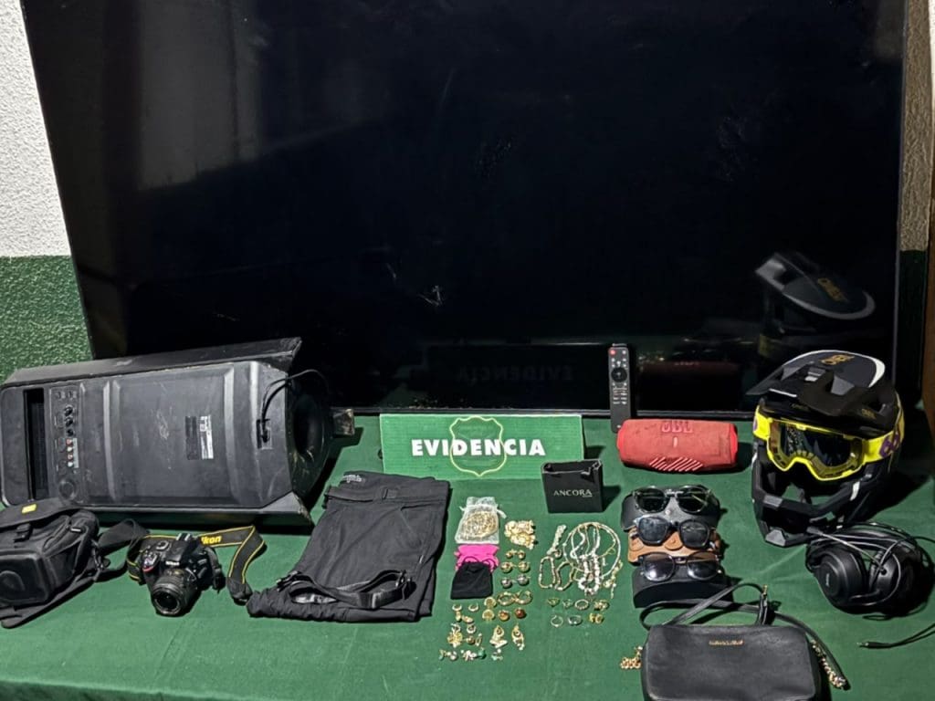 Especies recuperadas por Carabineros durante una investigación por robos en un condominio de Punta de Lobos.