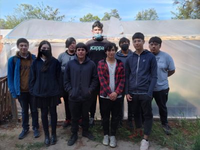 1.Las y los alumnos del Taller de Huerto