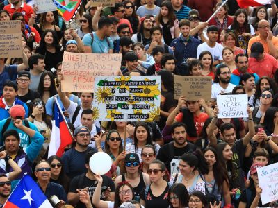 La más masiva de las marchas vistas jamás en Rancagua se vivió  en octubre.