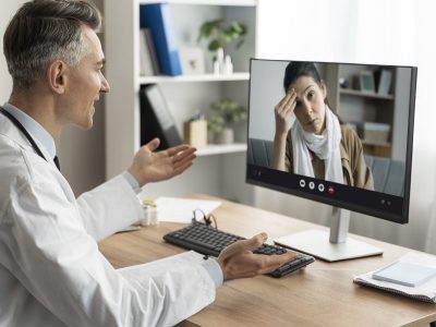Relación médico-paciente a distancia. Foto facilitada por Stratesys.