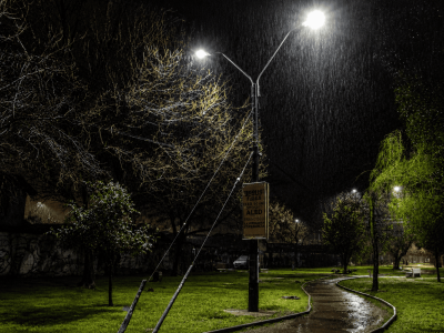 Lluvia durante la noche en Rancagua