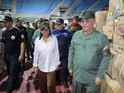 La presidenta encargada de Venezuela, Delcy Rodríguez

REMITIDA / HANDOUT por JUAN CARLOS / PRESIDENCIA VENEZUELA
Fotografía remitida a medios de comunicación exclusivamente para ilustrar la noticia a la que hace referencia la imagen, y citando la procedencia de la imagen en la firma
27/6/2026