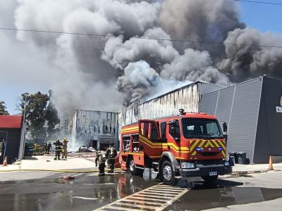 Incendio Supermercado El Trébol de Machalí