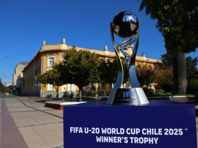 RANCAGUA, CHILE - JANUARY 26: FIFA U20 World Cup Chile 2025 Trophy Tour on January 26, 2025 in Talca, Chile. (Photo by Marcelo Hernandez - FIFA/FIFA via Getty Images)