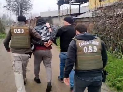 Operativo del OS-9 de Carabineros que permitió detener a dos imputados por secuestro y robo con violencia en Rengo.
