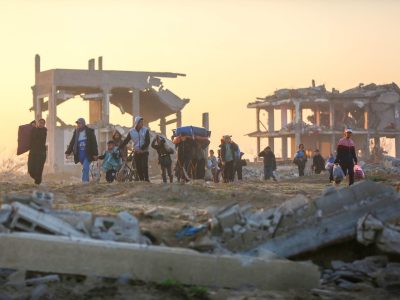 Gaza a través de sus ojos, una exposición de fotografías tomadas por fotoperiodistas que, desde octubre de 2023, documentan y ponen su mirada en la vida en la franja bajo el asedio, que en octubre hace ya dos años, 2023-2025. Foto: El Museo Nacional Thyssen-Bornemisza.