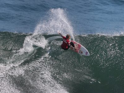 PUNTA DE LOBOS, CHILE – OCT 24: Leilani McGonagle de Costa Rica compite en Longboard Femenino Main Round durante los Juegos Panamericanos Santiago 2023 en Punta de Lobos, Pichilemu el 24 de Octubre / Costa Rica’s Leilani McGonagle compete in Women's Longboard during the Santiago 2023 Pan American Games at Punta de Lobos, Pichilemu on October 24. (Foto de Heuler Andrey Santiago 2023 via Photosport)
