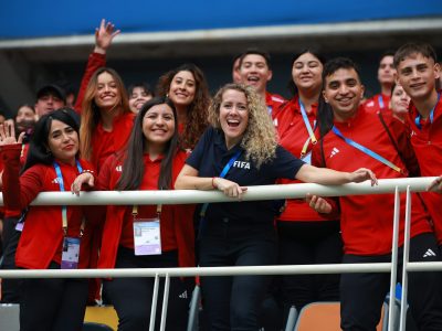 SANTIAGO DEL ESTERO, ARGENTINA - JUNE 04: Volunteers on June 04, 2023 in Santiago del Estero, Argentina. (Photo by Hector Vivas - FIFA/FIFA via Getty Images)